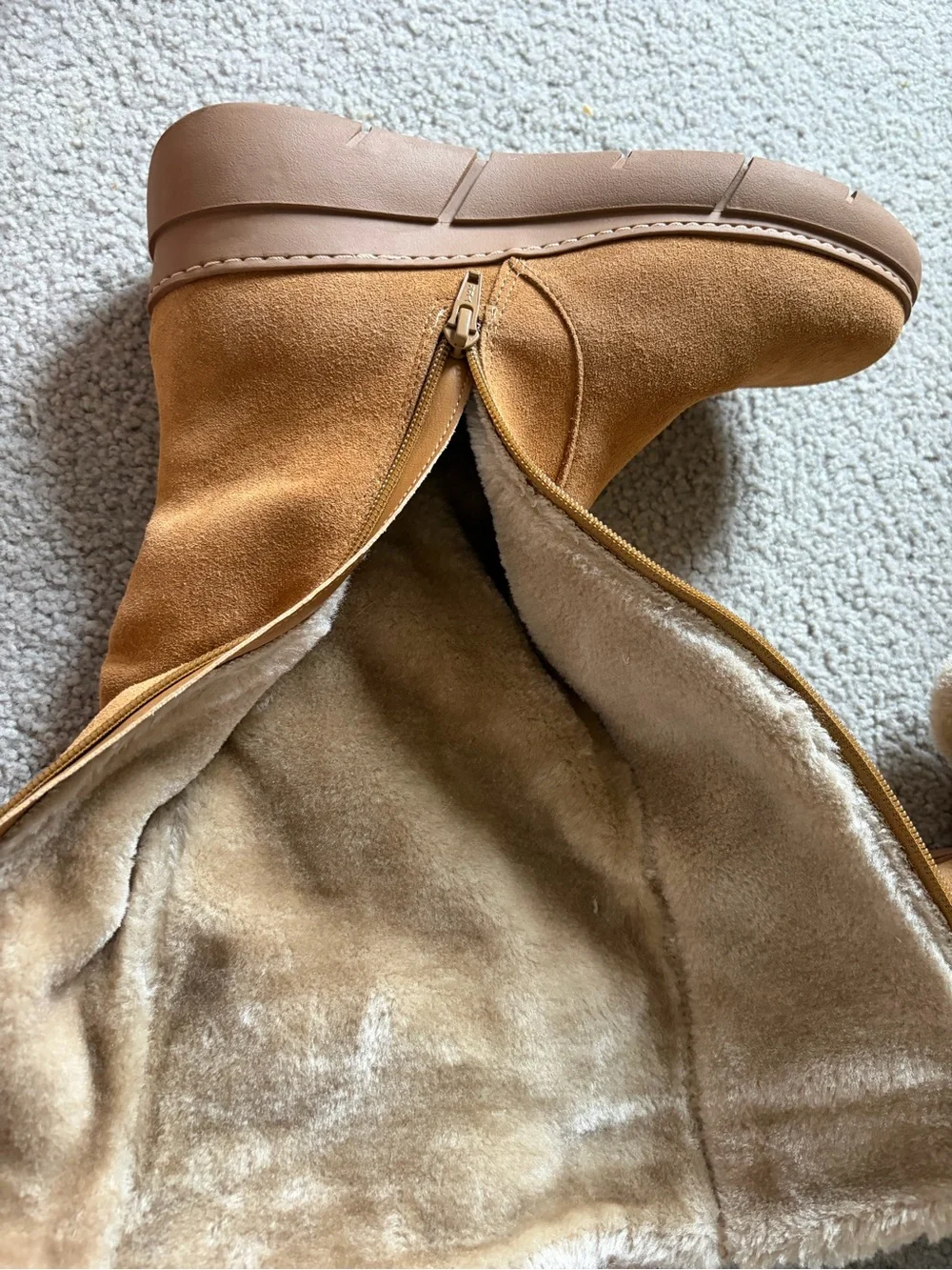 BareTraps tan suede